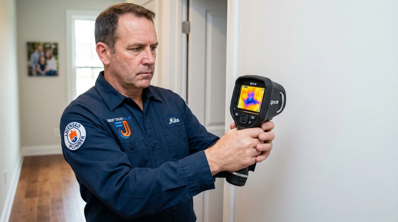 Thermal imaging leak detection by Johns Plumbing LLC in Clara City